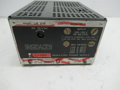 Lambda electronics 219 - lambda, lm-219